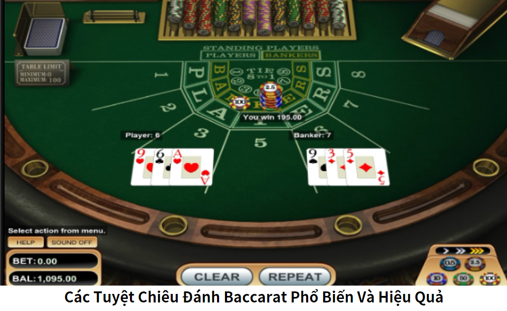 Các Tuyệt Chiêu Đánh Baccarat Phổ Biến Và Hiệu Quả