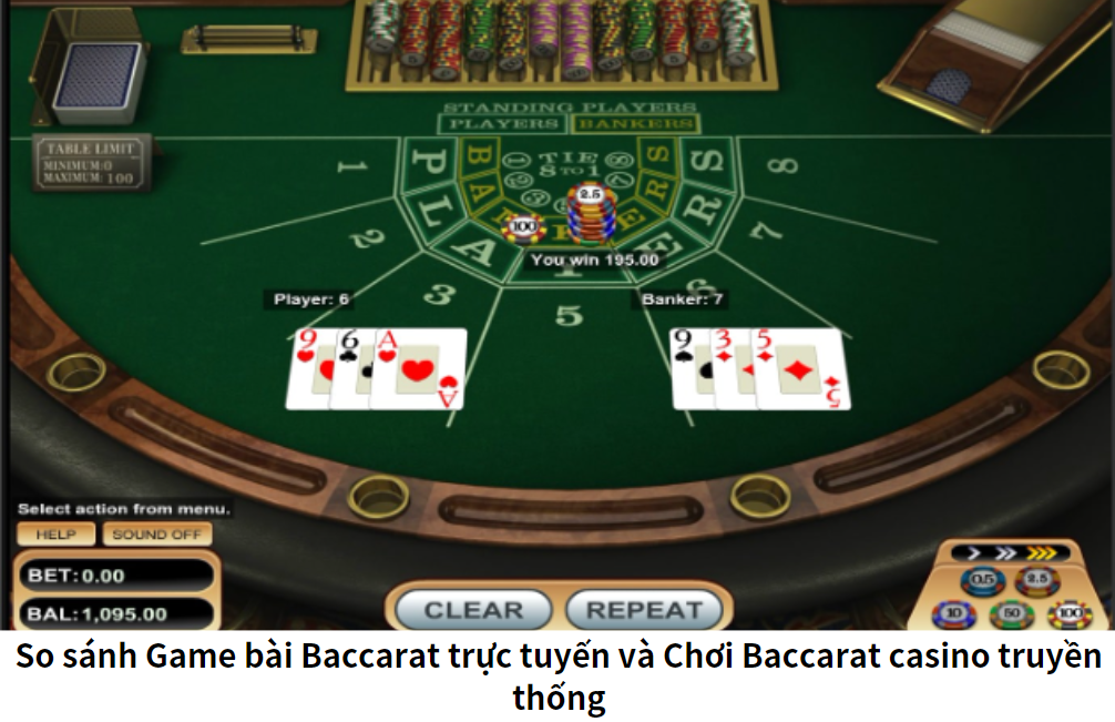 Hướng dẫn chi tiết cách chơi Baccarat casino trực tuyến